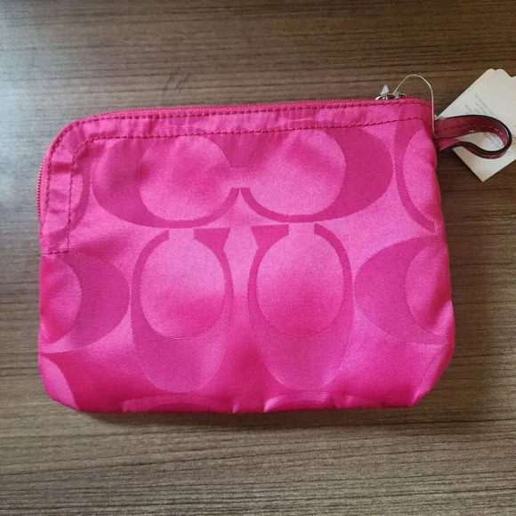 New Coach 2-Piece Signature Getaway Weekender Nylon Packable Pink Berry - Picture 11 of 13